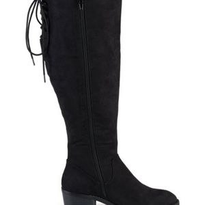 Journee Collection Black Roz Wide-Calf Boot 8